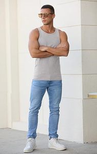 Débardeur côtelé sans manches pour homme, haute qualité, compression, pour la course, la gym, le fitness, la musculation, coupe ajustée - Product Image 2