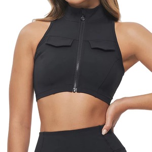 High Quality Fitness Women Soft Crew Neck Long Sleeve Crop Top Shirt Sportswear Slim Fit Compression Sexy Gym Crop Top - Product Image 2
