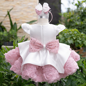 Vestido de Princesa 3D de Lujo Nhung Nguyen OEM para Niñas, Vestido de Tul con Flores Hecho a Mano para Fiesta de Cumpleaños - Product Image 3