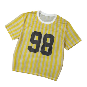 Camiseta Deportiva de Fútbol Americano para Hombre, Corte Regular, Talla Grande, Cuello Alto, Transpirable, Manga Corta, Malla, Superventas 2026 - Product Image 1