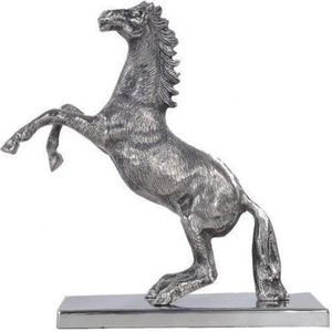<b>Hand</b> finished <b>cast</b> aluminium horse sculpture noble stallion metallic equine statue decorative accent for premium interiors - Product Image 2