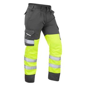 Pantalons de travail réfléchissants de sécurité en gros, haute visibilité, légers, 100% polyester, respirants, pour le travail en extérieur - Product Image 1