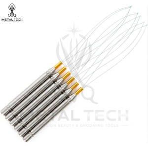 Juego de herramientas de acero inoxidable para peluquería: aguja de extensión de cabello, microanillo y herramienta para tirar de cabello, precio mayorista - Product Image 5