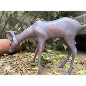 Statue de cerf en fonte, accessoires de jardin, sculpture décorative de renne en bronze, prix d'usine, décoration de Noël - Product Image 3