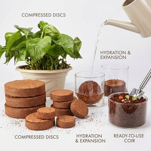 Cocopeat para Germinación de Semillas, Ecológico, con Alta Retención de Agua, Acondicionador de Suelo para Jardinería Hidropónica - Product Image 2