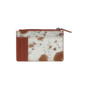 Handmade Panel Style Card Holder <b>Wallet</b> For Men & Women Mini Cowhide Wristlet <b>Wallet</b>- Western Hair-On Hide Credit Card Holder - Product Image 3