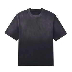 Camisetas Personalizadas para Hombre, Lavado Ácido, Corte Recortado, Estampado DTG, Estilo Urbano, Manga Corta - Product Image 5