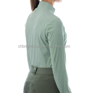 Camiseta de Equitación Personalizada 2024 de Secado Rápido para Mujer, Fabricante de Ropa Ecuestre - Product Image 2