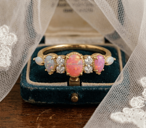 Anillo Clásico de Media Aro con Circonita, Bañado en Rodio, Anillo de Compromiso Solitario con Piedra de Nacimiento - Product Image 2