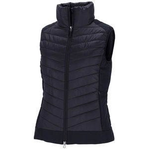Chaleco Acolchado de Lona para Invierno con Cremallera, Logotipo Personalizado, Ropa Urbana, Abrigo sin Mangas de Moda, Gilet Ecuestre para Mujer - Product Image 1