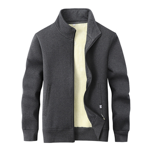 Sweat-shirt à capuche en polaire épais à manches longues pour l'hiver, décontracté, 100% coton - Product Image 5