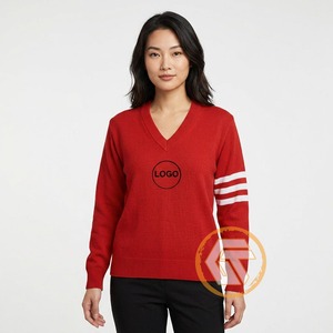 Cárdigan de Invierno Personalizado de Acrílico Delta Bordado, Antiarrugas, de Secado Rápido, con Logotipo Frontal, Prenda Griega de Alta Calidad para Mujer - Product Image 4