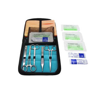 Kit de sutura médica al mejor precio con piel de práctica y 16 suturas, kit de entrenamiento quirúrgico con certificación CE ISO de Surgiright Instrument - Product Image 2