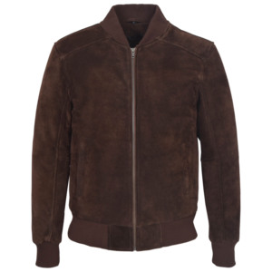 Smart Range Leather <b>Men's</b> Genuine Cow <b>Suede</b> Leather Bomber <b>Jacket</b> YKK Zips Winter Retro Casual ODM Private Label Wholesale - Product Image 6