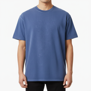 T-shirt Oversize Premium Délavé Style Vintage 100% Coton Effet Acide Design Streetwear Été Personnalisable Logo OEM ODM - Product Image 2