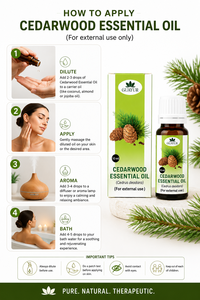 Cedarwood Essential <b>Oil</b> 10ml Cedarus Deodara Aroma Diffuser Massage <b>Oil</b> Floral <b>Scent</b> for External Use - Product Image 3