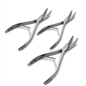 RWS Instrument Dental Bone Cutter Manual Silver Knurled Grip Class I 12 Jaw Positions CE Certified - Product Image 1