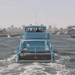 Bateau de débarquement en aluminium UBI 1225 personnalisé de 25 tonnes, longueur 12 m, système de navigation soudé, 350 CV, pour navigation fluviale et tourisme aquatique - Product Image 2