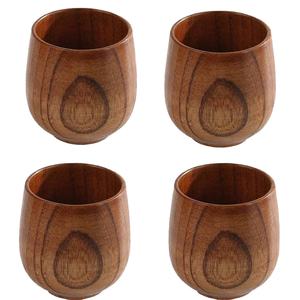 Verre à whisky TaiLai en bois massif naturel de qualité supérieure, coupe vintage pour vin, thé, café, bière, technique de polissage à la main - Product Image 2