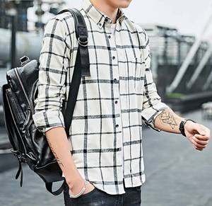 Nouvelle chemise décontractée ajustée à manches longues pour homme, en coton Oxford respirant 100 %, idéale pour la natation - Product Image 5