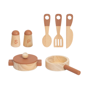 ลดราคาสุดคุ้ม 2026 ชุดครัวเด็กเล่นไม้ ชุดของเล่นครัวเด็ก พร้อมอุปกรณ์เสริม ของเล่นเสริมพัฒนาการสำหรับเด็ก ราคาถูก - Product Image 3
