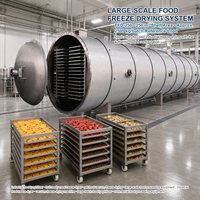 Industriële fruit- en groente-vriesdroogmachine FFD-100, ca. 100 m² 1000 kg partij voor de verwerking van ingrediënten en snacks