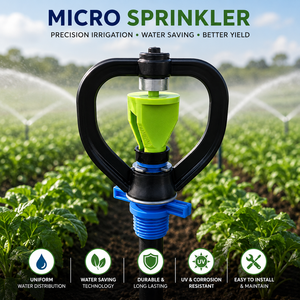 Buse d'irrigation par micro-aspersion en plastique, pulvérisateur d'eau à 360 degrés pour serre, verger, culture de légumes - Product Image 2