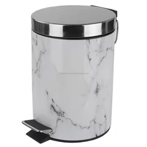 Modern Luxury Metal Garbage Bin Eco-Friendly Design Customizable Color Logo for Indoor/Outdoor Use Living Room Bedroom Kitchen - Product Image 3