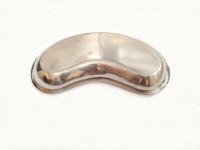 Plateau en acier inoxydable en forme de rein, plateau pour instruments médicaux et chirurgicaux, plat à rein incurvé, réutilisable pour hôpital, clinique, dentisterie