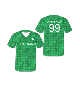 เสื้อเบสบอลคอวีแบบซับลิเมชั่นลายพราง ระบายเหงื่อได้ดี ผลิตจากโพลีเอสเตอร์ แขนสั้น สำหรับผู้ใหญ่ ใส่ได้ทุกฤดู - Product Image 6