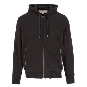 Sweat à capuche unisexe de qualité supérieure avec logo personnalisé sur le devant, fermeture éclair, effet délavé, coupe ajustée, 100% coton molletonné/éponge française - Product Image 1