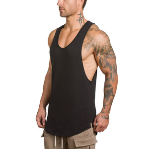 ODM <b>Men</b> Street Style Hip Hop <b>Tank</b> <b>Top</b> Custom Graphic Print 100% Cotton Breathable <b>Knitted</b> Casual Sporty Sleeveless Tee - Product Image 5