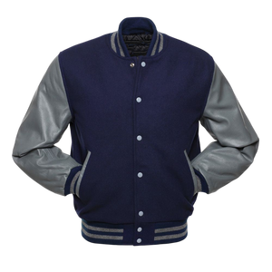 ผู้ผลิตเสื้อแจ็คเก็ต Letterman Varsity คุณภาพสูงแบบสั่งทำพิเศษ ตัวเสื้อทำจากผ้าขนสัตว์ผสม แขนเสื้อทำจากหนัง PU แท้ ปักโลโก้ด้วยผ้าเชนิลล์ - Product Image 5