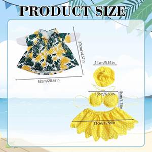 Outfit Goose Statue <b>Clothes</b> With Hat Skirt Bikini for Summer Yard Lawn Outdoor Decoration - Product Image 2