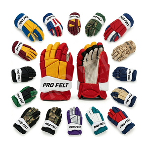 Durable Training & <b>Game</b> Gear Ice Hockey Protective Gloves for Men Youth Players <b>Padded</b> Sports Gloves Customized Color Gloves - Product Image 1