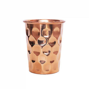 Best Quality Handcrafted Pure Copper Julep <b>Glass</b> Tumbler Vintage Design <b>Mug</b> for Party Wholesale Drinkware - Product Image 2