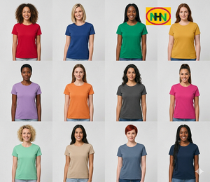 Camisetas Básicas de Algodón Mezclado con Cuello Redondo Ajustadas para Mujer, Nuevas Tendencias, Camisetas Cortas Oversize de Gran Gramaje, OEM, Lisas, Tallas Grandes - Product Image 1