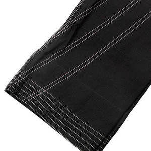 Kimono de karaté noir 100% coton 380g séchage rapide unisexe adulte coupe classique uni teint uniforme d'arts martiaux - Product Image 3