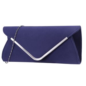 Bolso de mano suave para mujer, cartera tipo sobre para fiestas, bodas, citas - Cartera de noche portátil y delgada para eventos nupciales - Product Image 1