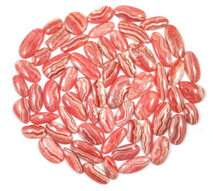 Rodocrosita natural al por mayor, cabujón rosa, cristal curativo, piedra preciosa suelta para la fabricación de joyas - Product Image 1