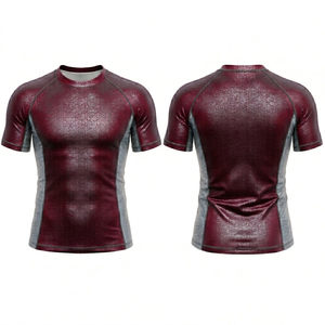 เสื้อรัดกล้ามเนื้อ MMA BJJ สำหรับออกกำลังกายและต่อสู้ แขนยาว ผลิตตามแบบ OEM พร้อมโลโก้สั่งทำพิเศษ - Product Image 5