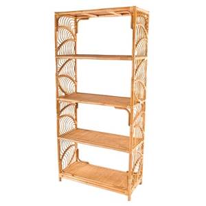 Creative Design Rattan Shelving Tall Room <b>Storage</b> Organizer Durable Hand Crafted <b>Wicker</b> Plant Stand Home Decorative <b>Unit</b> - Product Image 1