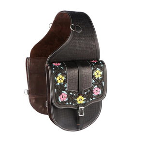 Horse Western Floral Tooled Saddle Trail Riding Leather Premium Handmade Genuine Leather Equestrian Saddle Accessory - Product Image 2