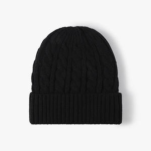 Wholesale Custom Logo Embroidery Streetwear <b>Winter</b> Warmth Solid Color Soft Knitted Beanie <b>Hats</b> for <b>Men</b> in Stock - Product Image 2