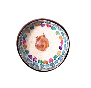 Bol à noix de coco en nacre de qualité supérieure, design multicolore, style vintage, bol à collation artisanal, cadeau pour la décoration de cuisine - Product Image 1