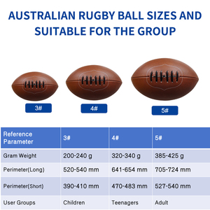 Ballon de football américain taille junior 3 Pee Wee, équipement d'entraînement pour enfants, ballon de football américain de qualité professionnelle pour ligue. - Product Image 3