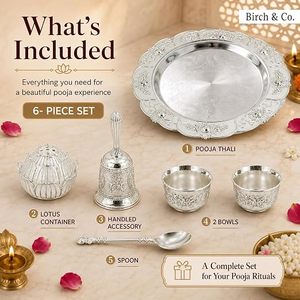 ชุดถาดบูชาแฟนซีพร้อมถาดตกแต่งและถ้วยสำหรับตกแต่งบ้าน - Product Image 5