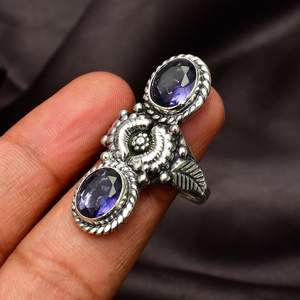 Anillo de Plata de Ley 925 con Amatista Hecha a Mano, Joyería con Gema Púrpura, Anillo de Piedra Púrpura Natural para Mujer, Regalo de Piedra de Nacimiento - Product Image 6