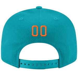 หมวกแก๊ป Aqua Snapback ปักลายตัวอักษร K สีส้มด้านหน้า ทรง 6 แผง หมวกลำลองสำหรับทุกเพศ - Product Image 2