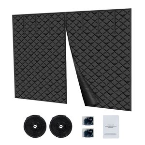 Kit Isolante Magnetico Moderno per Porta Garage 10x8FT, Tenda Termica Invernale in Tessuto Oxford 300D - Product Image 3